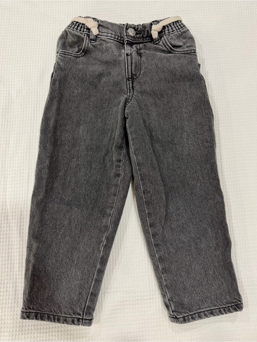 Zara Toddler Boy Straight-Leg Jeans in Washed Charcoal - 5T